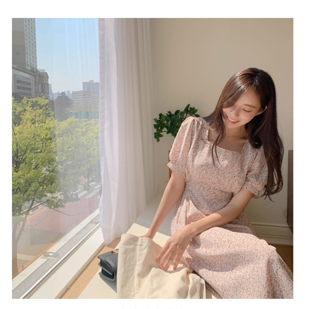 Cherrykoko korean Pria Square dress nwt